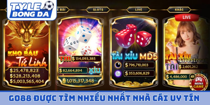 GO88 được tìm kiếm nhiều nhất nhà cái uy tín